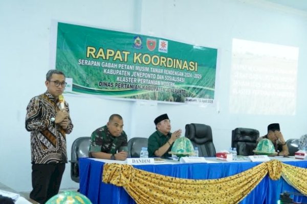 Rakor Serapan Gabah, Bupati Jeneponto Paris Yasir Menegaskan Pengawasan Harga di Petani