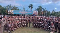 Satpol PP Bone Juara 3 Lomba Defile di Wajo