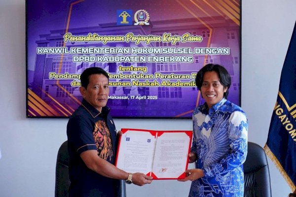 Kanwil Kemenkum Sulsel dan DPRD Enrekang Jalin Kerjasama Wujudkan Peraturan Daerah Berkualitas