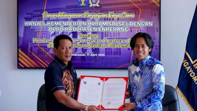 Kanwil Kemenkum Sulsel dan DPRD Enrekang Jalin Kerjasama Wujudkan Peraturan Daerah Berkualitas,