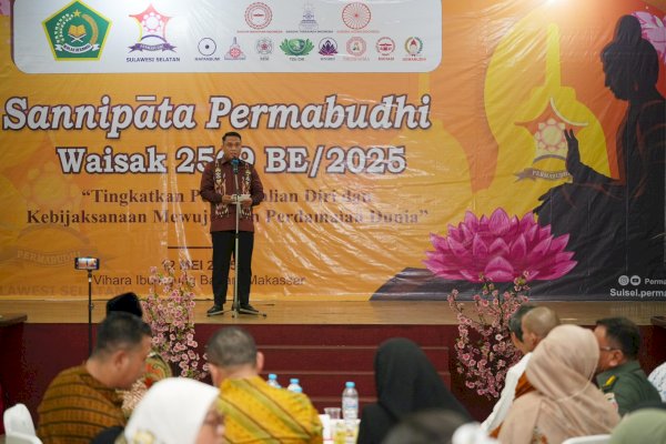 Makna Trisuci Waisak, Pemprov Sulsel Ajak Wujudkan Toleransi dan Persatuan