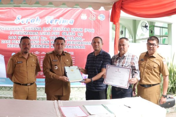 Perumahan di Makassar Serahkan PSU, Munafri : Komitmen Pemkot Ciptakan RTH