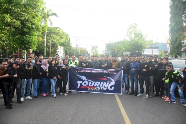 Ketua DPRD Sinjai Andi Jusman Bersama Forkopimda Gelar Touring Merah Putih
