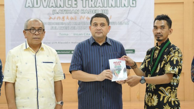 Wali Kota Makassar, Munafri Arifuddin, hadir sebagai pembicara dalam acara Advance Training atau Latihan Kader (LK III).