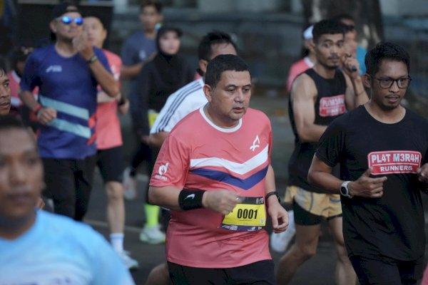 Ikut Lari 10K, Munafri Arifuddin Targetkan Makassar Half Marathon Lebih Meriah Tahun Depan