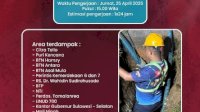 Jumat Sore PDAM Makassar Lakukan Pengerjaan Pengerjaan Kebocoran Pipa di Depan Kampus UIM