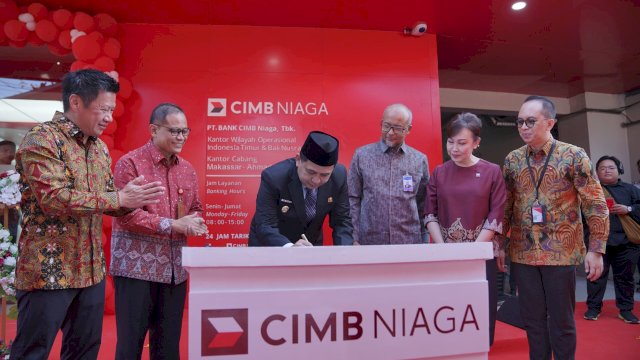 Wali Kota Munafri Minta CIMB Niaga Prioritaskan Layanan Perbankan dan Dukung Ekonomi Kreatif.