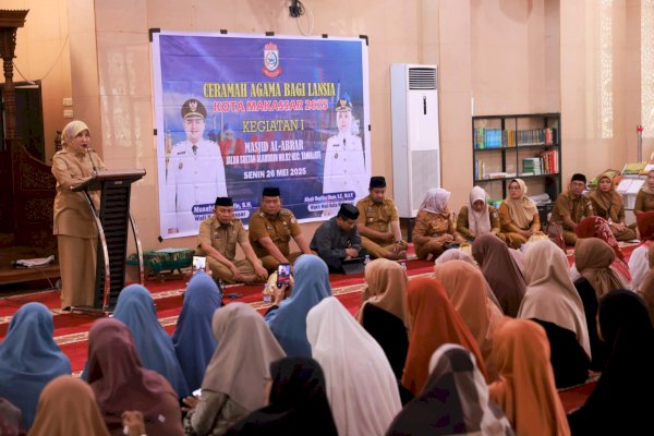 Aliyah Mustika Ilham Sebut Asupan Spiritual Penting Untuk Lansia Kota Makassar