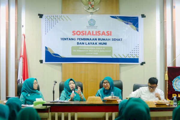 Pokja III TP PKK Kota Makassar Bina Kader Jadi Pembina Rumah Sehat dan Layak Huni