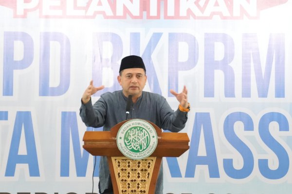 Lantik DPD BKPRMI, Munafri Minta Perkuat Peran Masjid Bina Generasi Muda