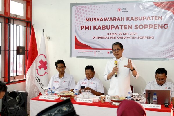 Selamat! Wabup Selle KS Dalle Terpilih Sebagai Ketua PMI Kabupaten Soppeng Periode 2025-2030