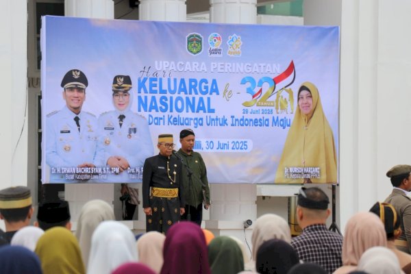 Pemkab Lutim Gelar Upacara Harganas ke-32, Sekda : Indonesia Emas 2045 Dimulai dari Keluarga
