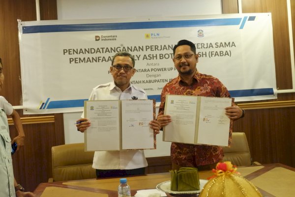 Pemkab Jeneponto dan PLN Nusantara Power UP Punagaya Teken MoU Pemanfaatan FABA