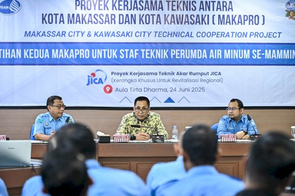 PDAM Makassar Gandeng Kawasaki, Gelar Pelatihan Teknis Tekan NRW se-Maminasata