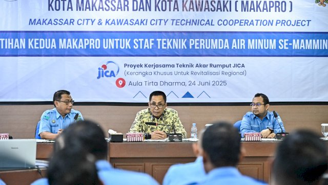 PDAM Makassar Gandeng Kawasaki, Gelar Pelatihan Teknis Tekan NRW se-Maminasata