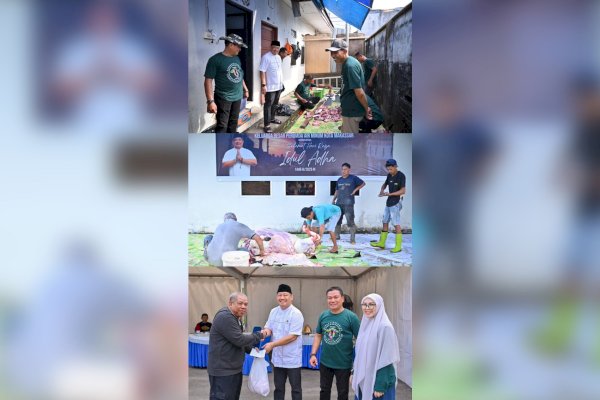 PDAM Makassar Kurban 12 Ekor Sapi, Sumbangkan ke Panti Asuhan hingga Pekerja Outsourcing, Plt Hamzah Ahmad: Bentuk Kepeduliaan Kepada Sesama!