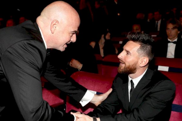 Presiden FIFA Gianni Infantino Puji Messi yang Cetak Gol Indah dari Tendangan Bebas
