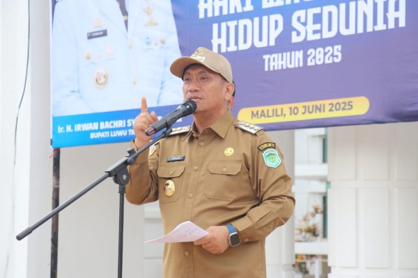 Peringati Hari Lingkungan Hidup, Bupati Ibas Gerakkan ASN Lutim Kurangi Sampah Plastik