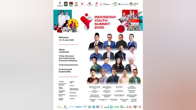 Indonesia Youth Summit (IYS) 2025 akan berlangsung di Lapangan Karebosi Makassar.