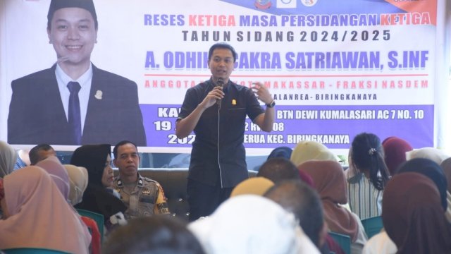 Anggota DPRD Kota Makassar, Odhika Cakra Satriawan.