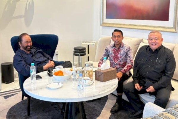 Temui Ketum Surya Paloh, Syaharuddin Alrif Laporkan Kesiapan Rakernas Partai NasDem di Sulsel