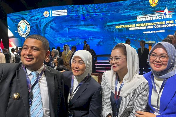 Dibuka Langsung Presiden Prabowo, Munafri-Aliyah Kompak Ikuti Konferensi Infrastruktur Internasional 2025