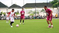Tasming Hamid Cetak Gol, Forkopimda FC Kalahkan Media FC di Laga Pembuka Turnamen Mini Soccer Bhayangkara