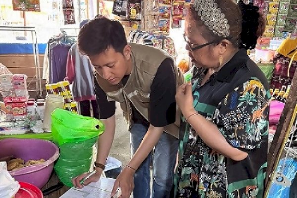 Perumda Pasar Makassar Uji Coba Pembayaran QRIS di Pasar Niaga Daya dan Terong