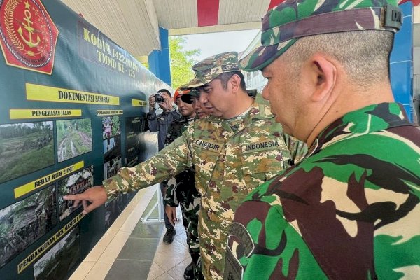 Buka TMMD ke 125, Bupati Maros Chaidir Syam : Akan Lancarkan Ekonomi Masyarakat