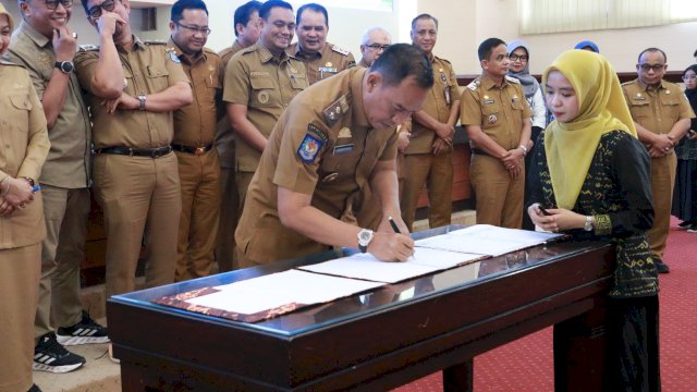 Wakil Bupati Sinjai,&nbsp; Andi Mahyanto Mazda, SH, MH hadiri lokakarya Komitmen Untuk Gizi, bertempat di ruang rapat pimpinan Kantor Gubernur Sulsel.