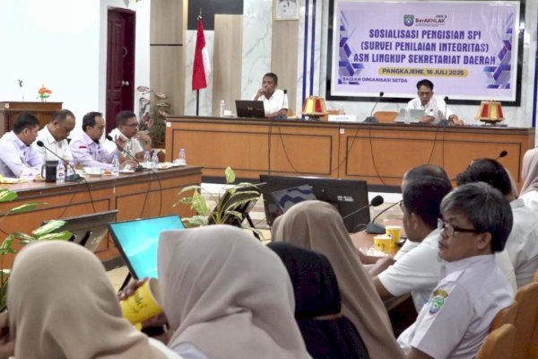 Hasil SPI Menurun Tahun 2024, ASN Pangkep Diharap Serius Jaga Integritas