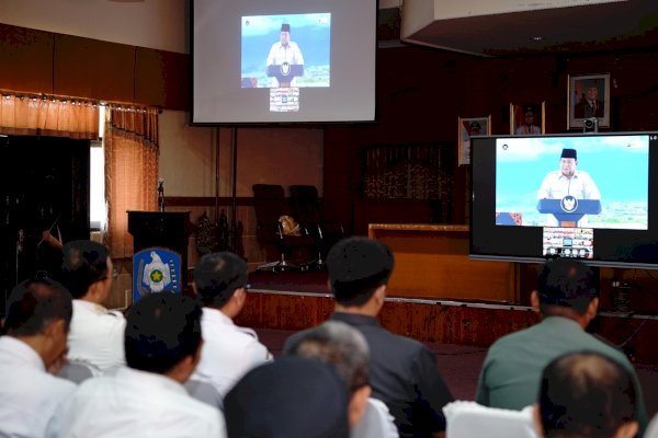 Pemkab Soppeng Saksikan Peluncuran Koperasi Merah Putih yang Diresmikan Presiden RI