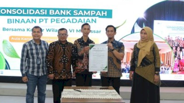 Pemkot Makassar dan Pegadaian Satukan Langkah Atasi Sampah 2029