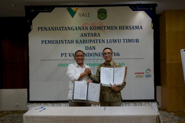 Tercipta Sejarah Baru, Pemkab Luwu Timur dan PT Vale Teken MoU
