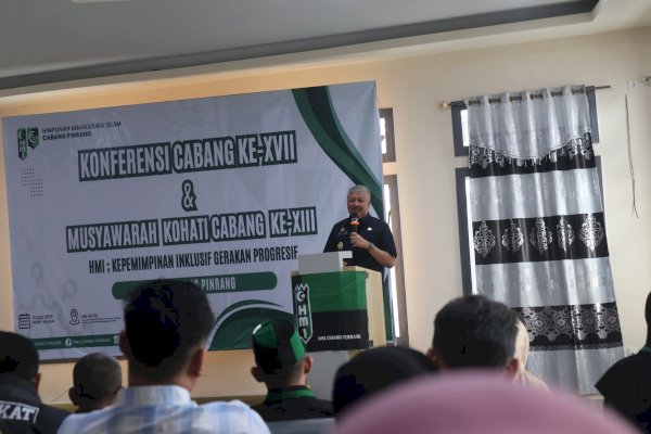 Konfercab HMI Pinrang Digelar, Bupati Irwan Harap Soliditas dan Sinergi Terjaga