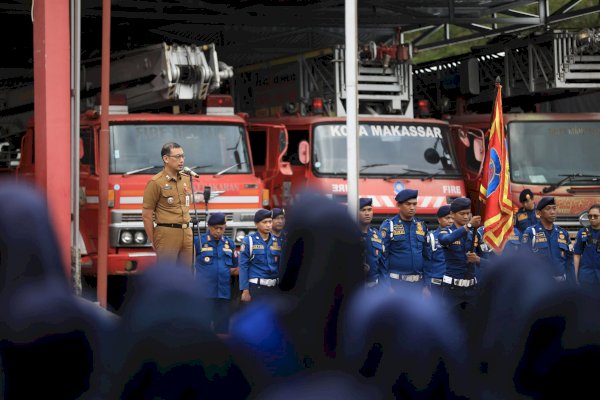 Kepala Damkarmat Makassar Berganti, Sekda Zulkifly Minta Kinerja Organisasi Jangan Padam