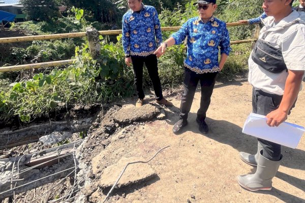Bupati Soppeng Tinjau Proyek Jembatan Toddang Saloe dan Peningkatan Ruas Jalan Paddangeng – Leworen