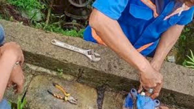 Ilustrasi Pekerja PDAM.