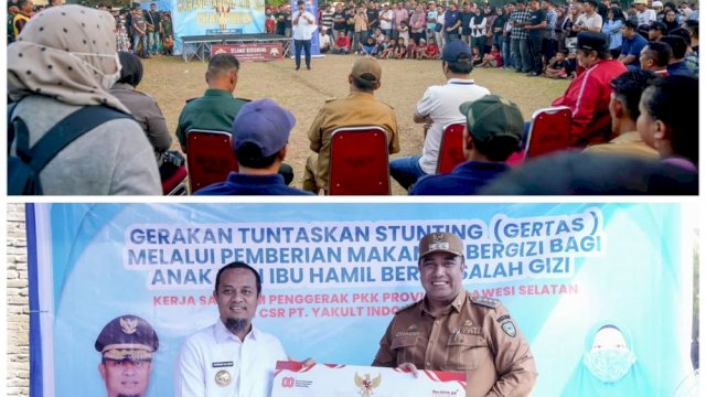 Pemkab Maros Dapat Bantuan Keuangan Rp10,5 M dari Gubernur, Fokus Pembangunan Jembatan dan Lapangan Bola Gollae