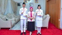 Aliah dan Nadhif, Paskibraka Nasional Asal Sulsel, Terima Tabungan Pendidikan dari Wagub Fatmawati Rusdi