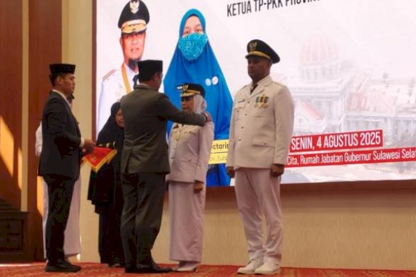 Naili-Akhmad Dilantik Pimpin Palopo, Gubernur Sulsel Percaya Bisa Emban Amanah dengan Baik