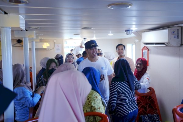 Mudahkan Jalur Transportasi antar Pulau, Bupati Pangkep Yusran Luncurkan KM Gandha Nusantara 03