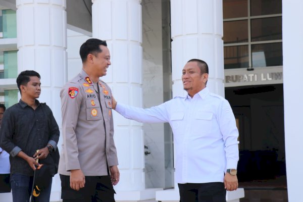 Kapolres Lutim Silaturahmi ke Bupati Ibas, Bahas Dukungan Polri untuk Program Pemda