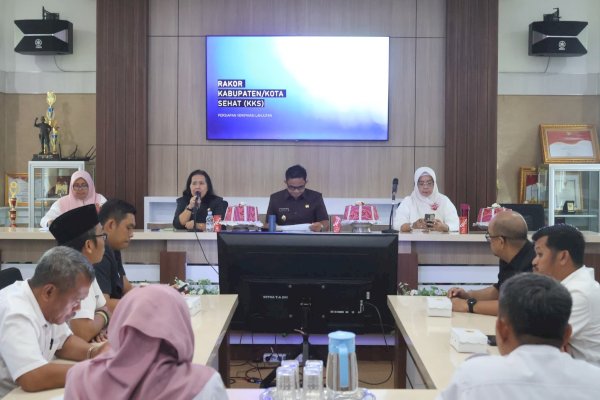 Wabup Sudirman Pimpin Rapat Persiapan Penilaian Kabupaten Sehat 2025