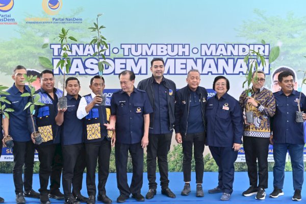 Komitmen Jaga Lingkungan Hidup, Pengurus DPP Nasdem Gelar Penanaman Pohon di Gowa