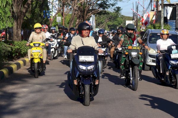 Merdeka Ride, Ajang Silaturahmi dan Kampanye Tertib Lalu Lintas di Pinrang