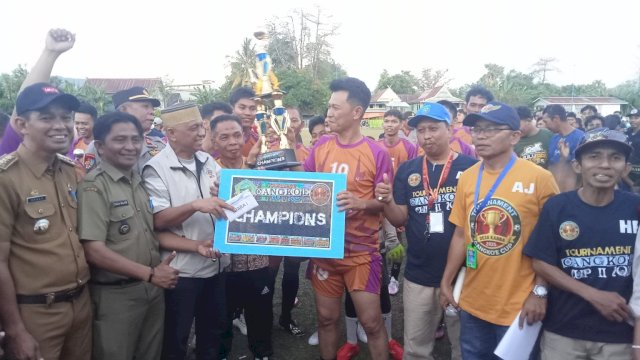 Ketua Komisi II DPRD Pangkep Apresiasi Turnamen Sepak Bola Cangko&rsquo;e Cup II 2025