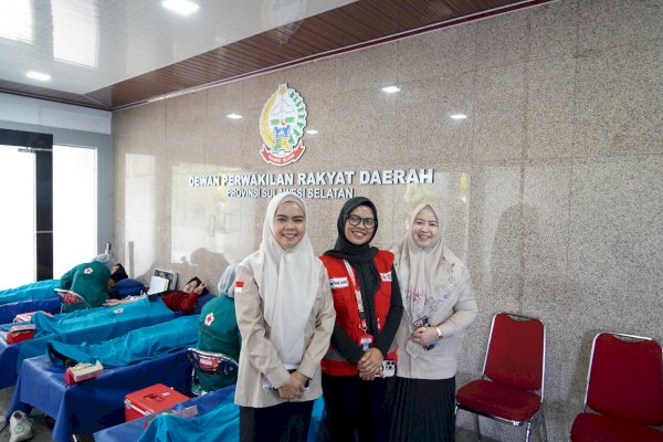 Sekretariat DPRD Sulsel Kumpulkan 32 Kantong Darah Lewat Aksi Donor Rutin
