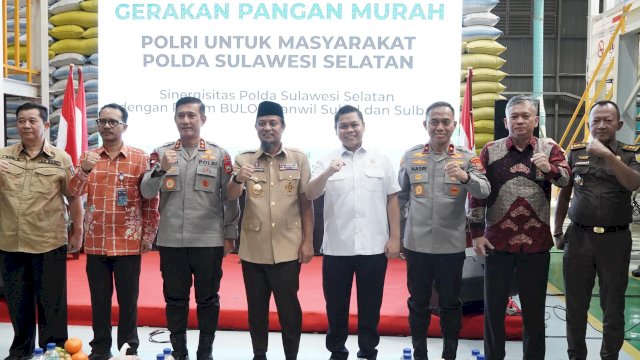 Wakil Ketua DPRD Provinsi Sulawesi Selatan, Yasir Machmud, S.E., M.M., menghadiri kegiatan Kick Off Gerakan Pangan Murah (GPMP) POLRI.