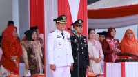 Upacara Penurunan Bendera Tutup Khidmat Peringatan HUT RI ke-80 Pinrang